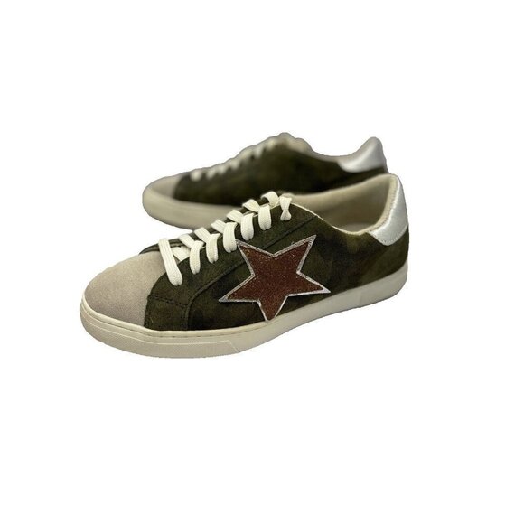STEVEN MADDEN Rubie Multi-Function Camo Sneakers Womens 9.5M Star Shoes Low Top - Picture 12 of 13